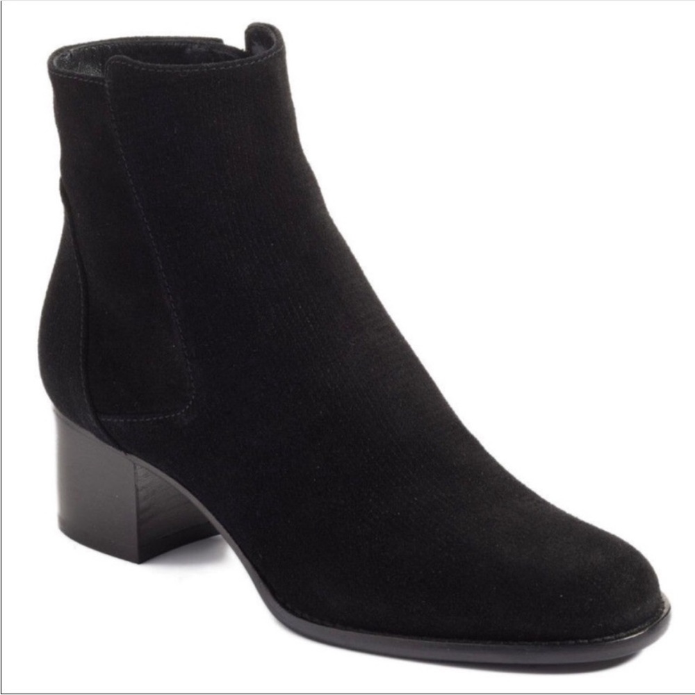 Aquatalia Tisha Lux Suede Weatherproof Winter Boot Ankle Bootie